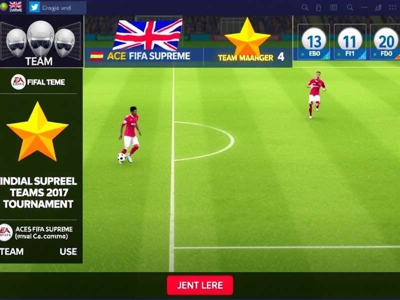 Aces FIFA Supreme gameplay screenshot showing football match